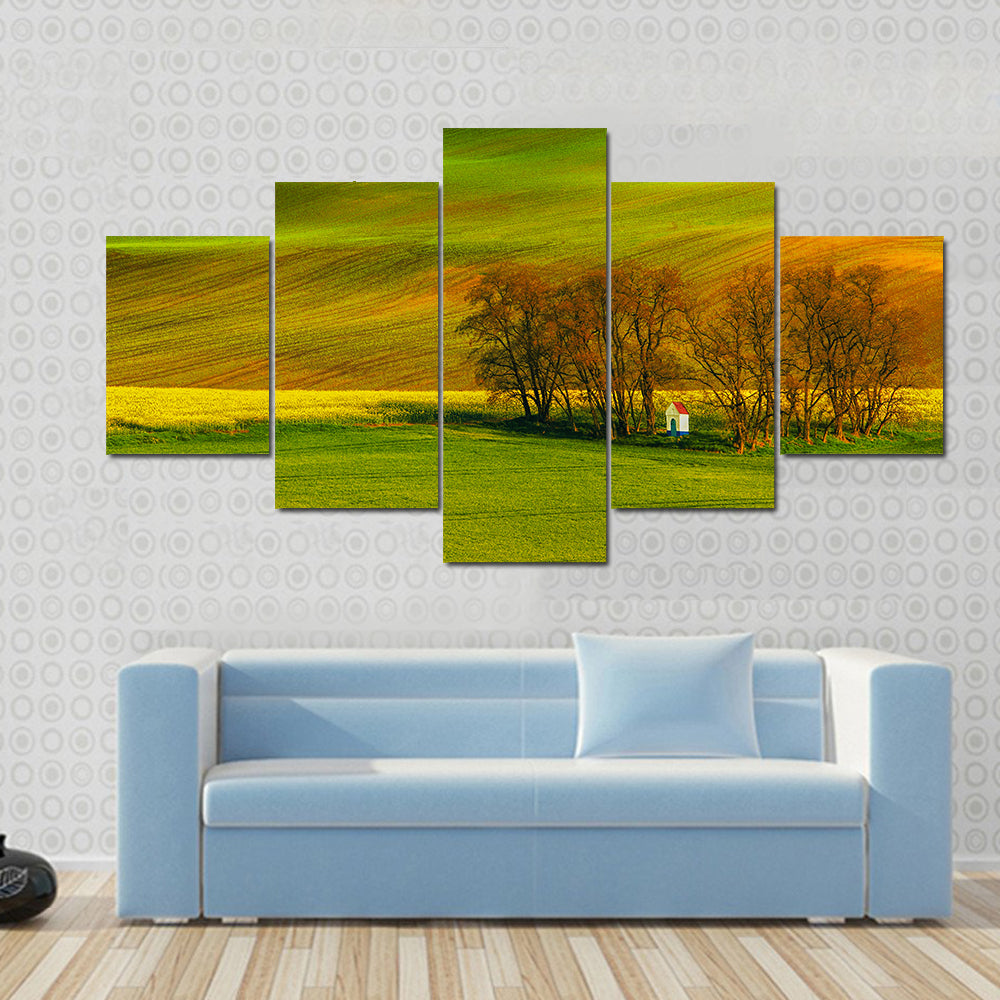 Rolling Hills In South Moravia Czech Republic Canvas Wall Art