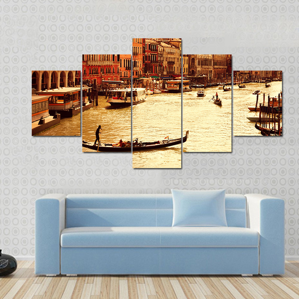 Canal Grande in Venice Canvas Wall Art