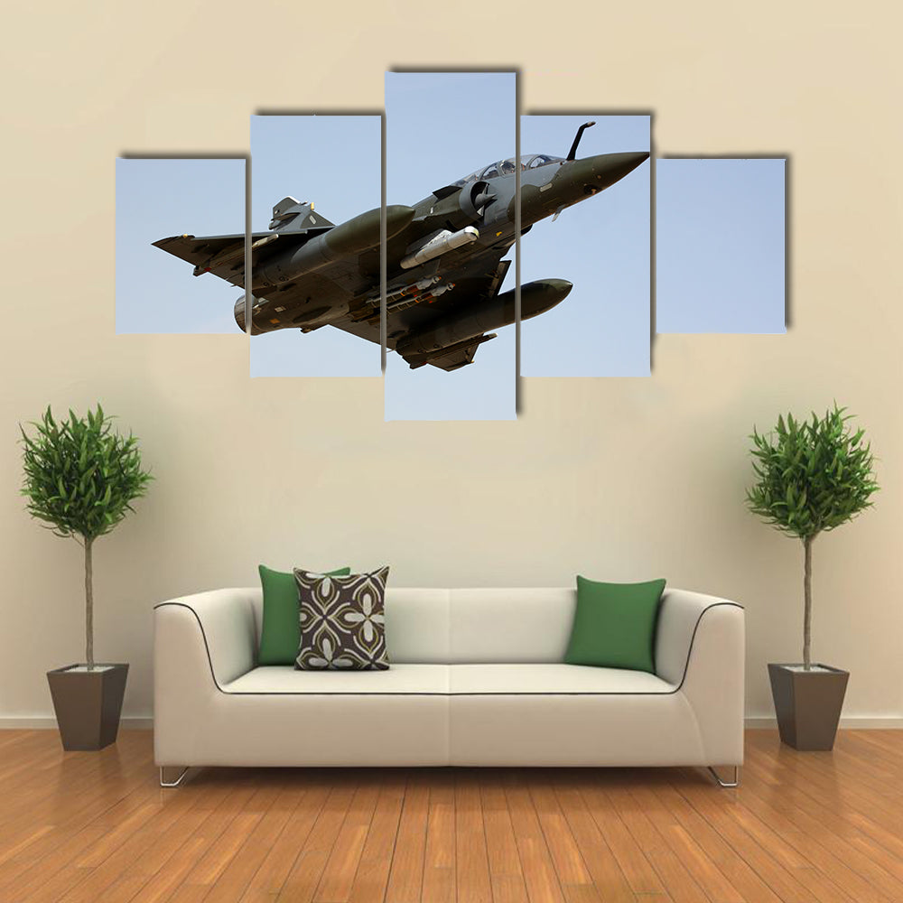 Mirage Delta Wing Fighter Jet Canvas Wall Art
