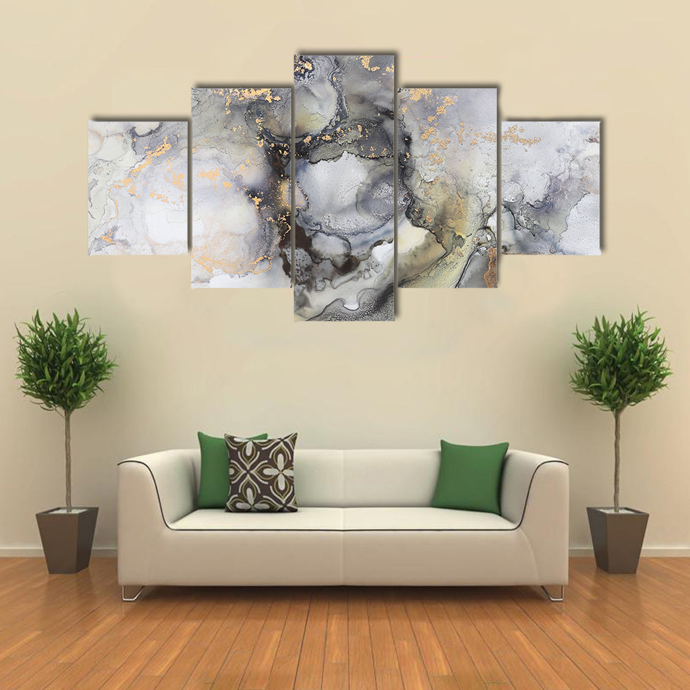 Alcohol Fluid Artwork Canvas Wall Art