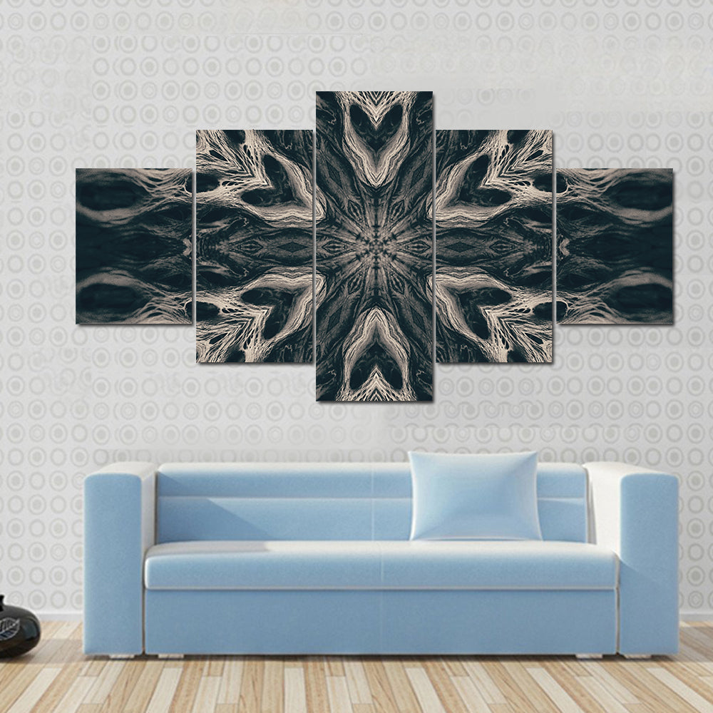 Gothic Demon Mandala Canvas Wall Art