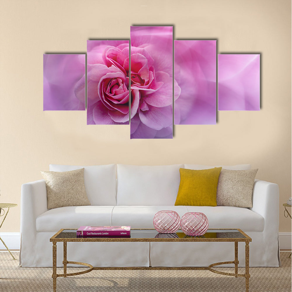 Scenic Rose Abstract Canvas Wall Art