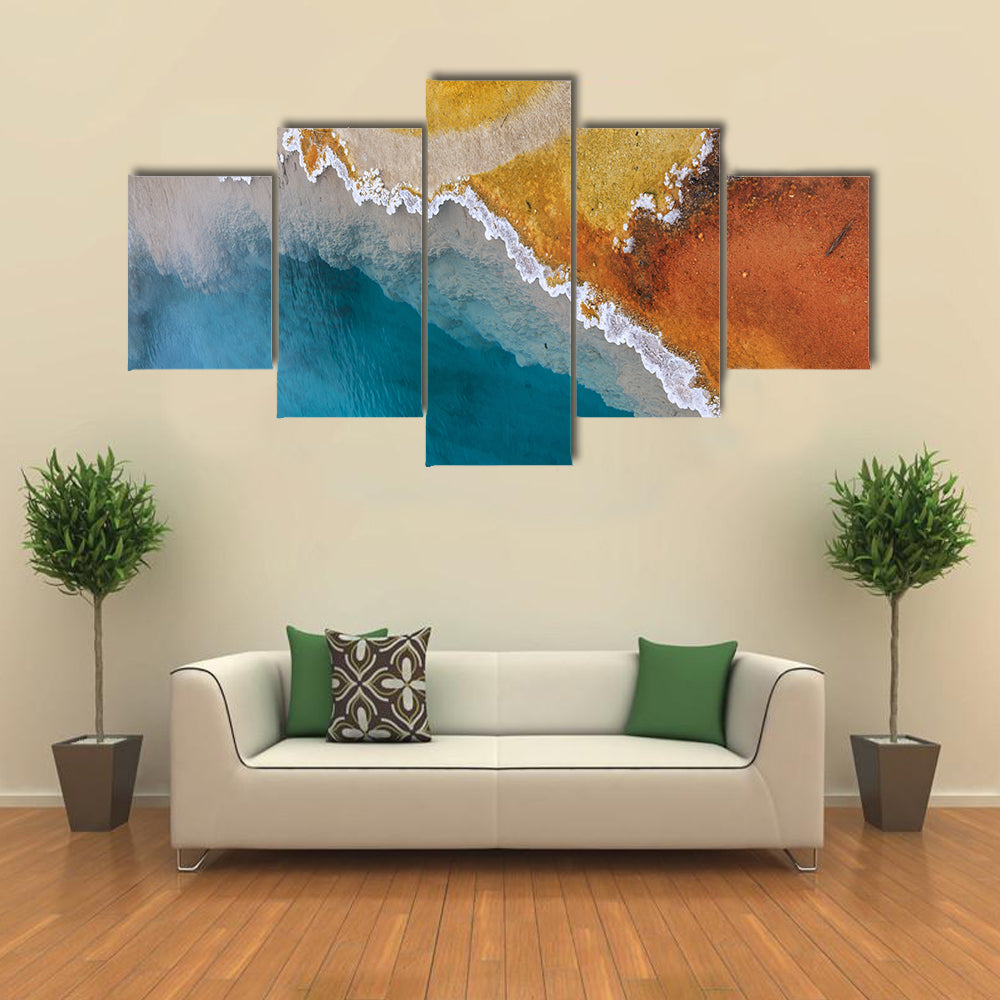 Hot Spring In Yellowstone National Park In Wyoming Canvas Wall Art
