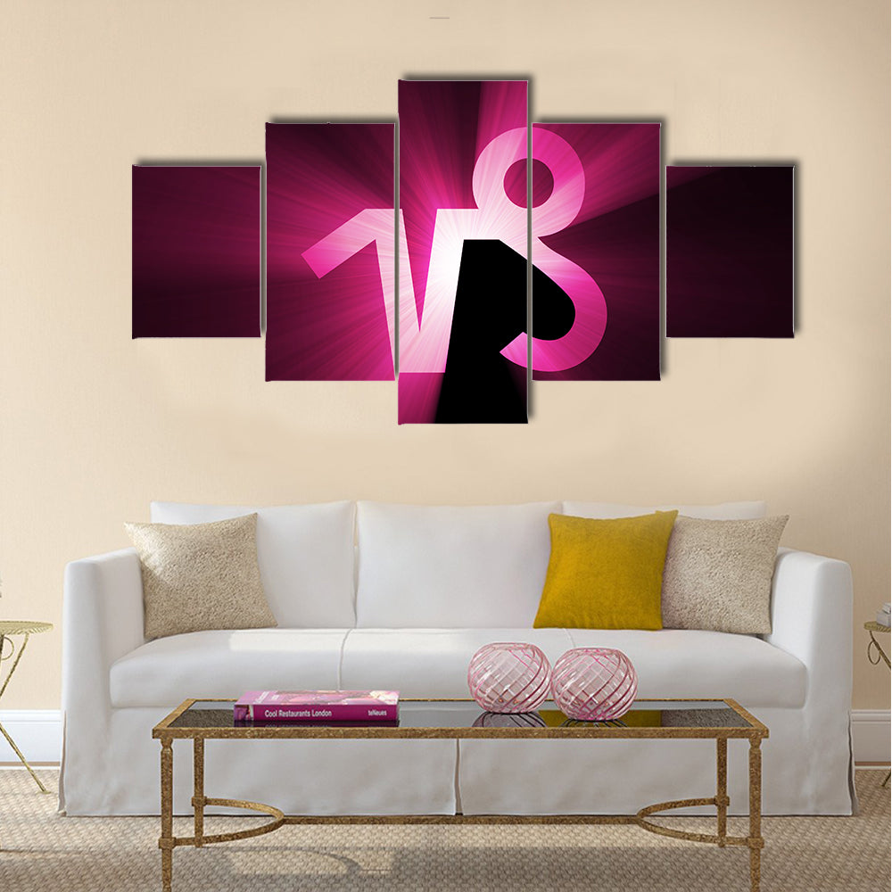 Capricorn Zodiac Symbol Canvas Wall Art