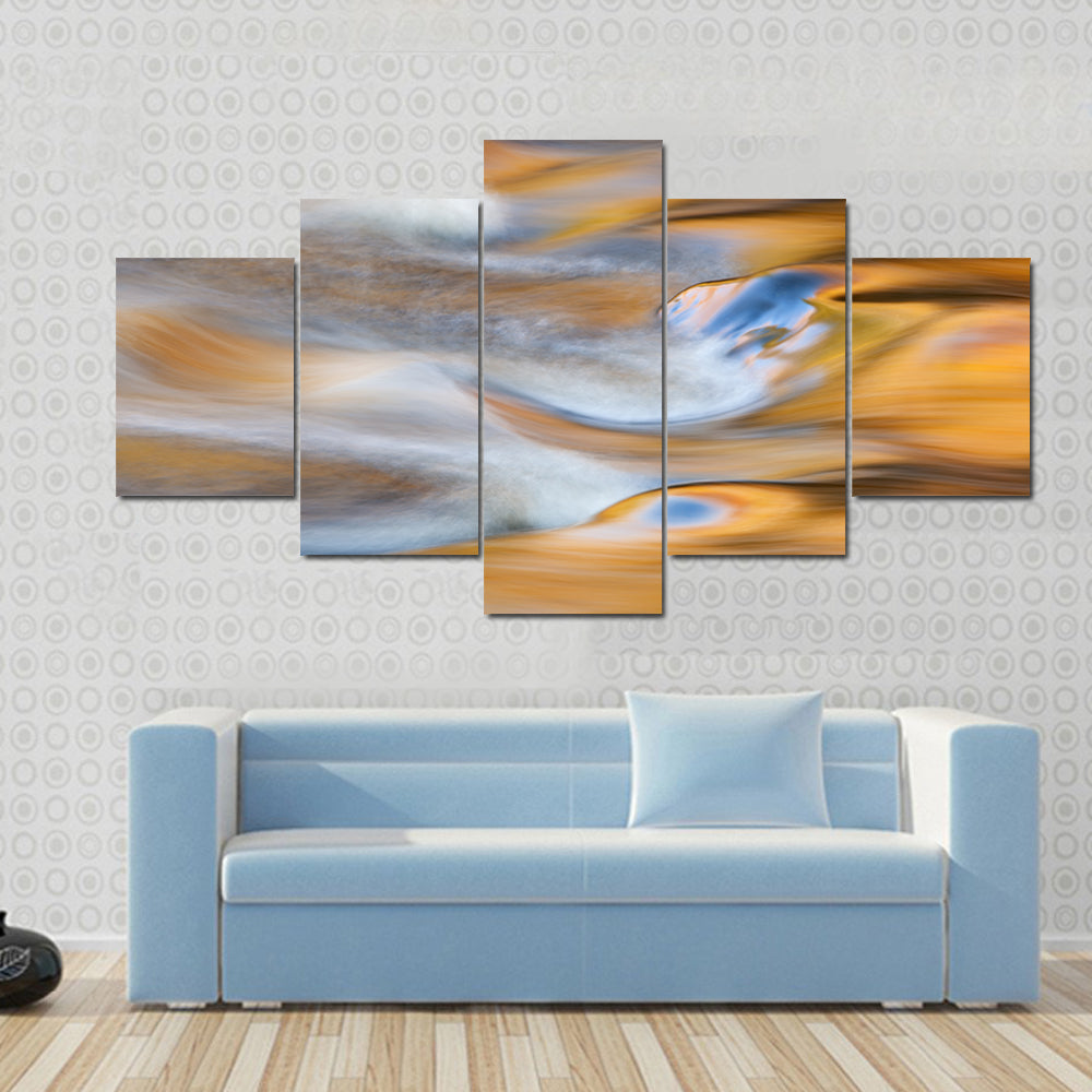 Bond Falls Rapids In USA Canvas Wall Art