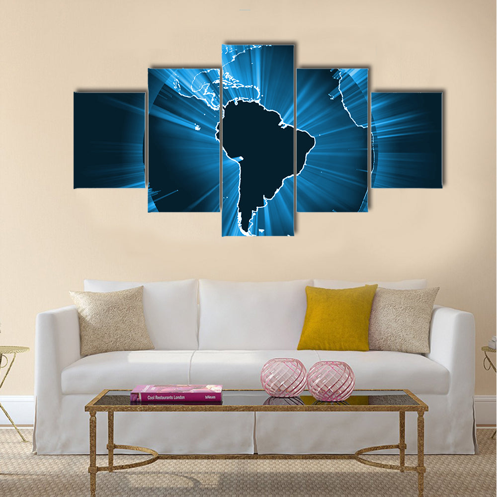 Powerful Earth Radiation Canvas Wall Art