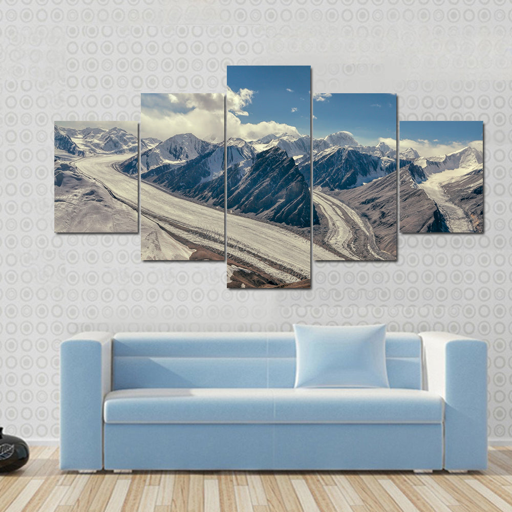 Fedchenko Glacier In Tajikistan Canvas Wall Art