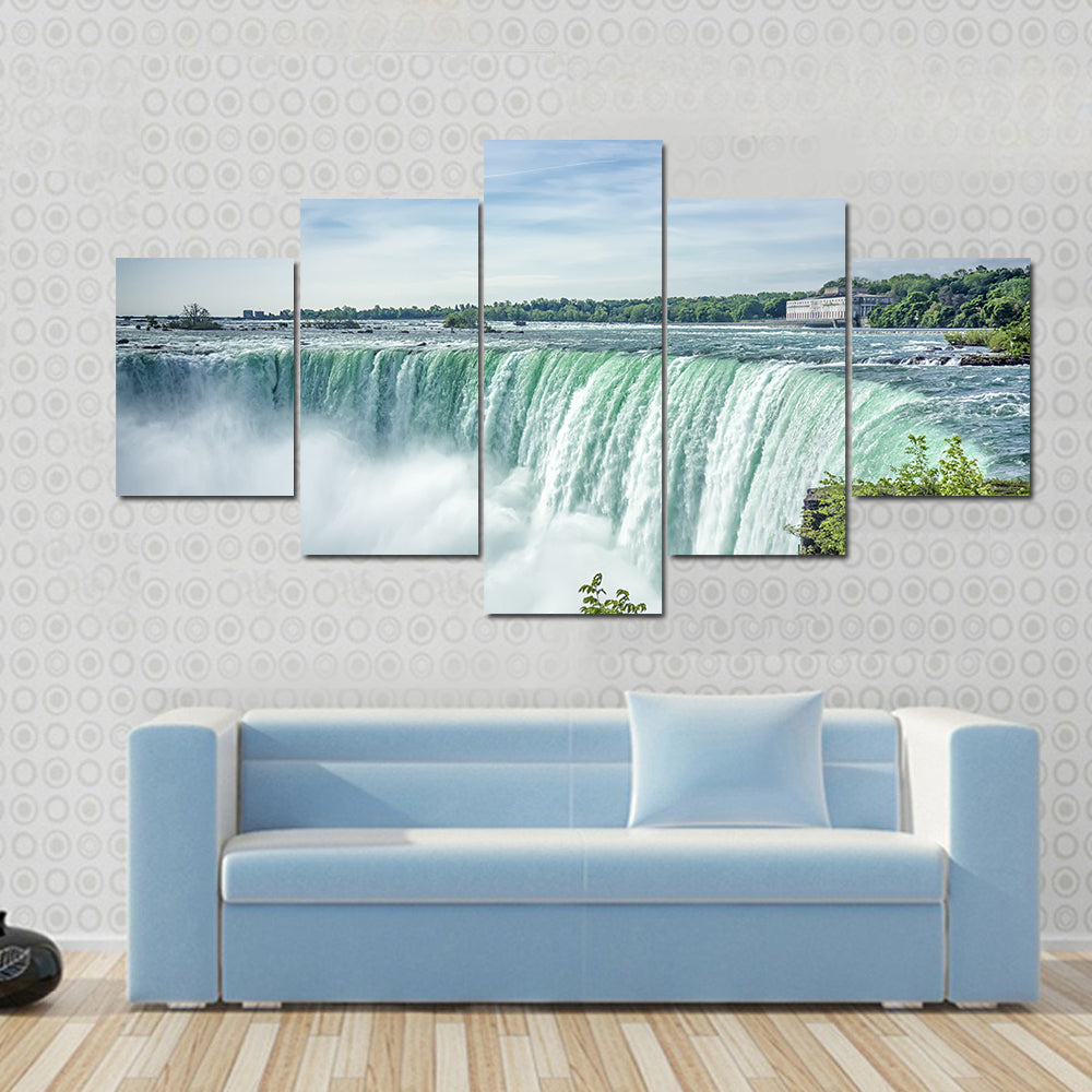Niagara Falls From The Canadian Side Canvas Wall Art