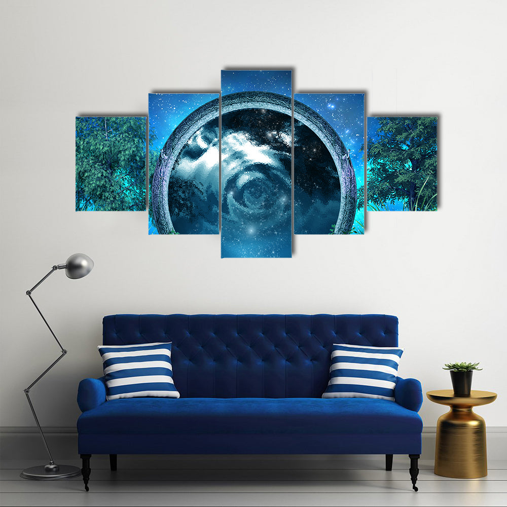 Magic Portal on the Lake Canvas Wall Art