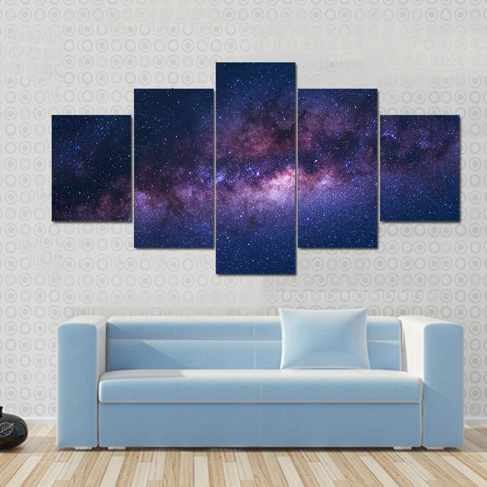 Space Shot Of Milky Way Galaxy Canvas Wall Art
