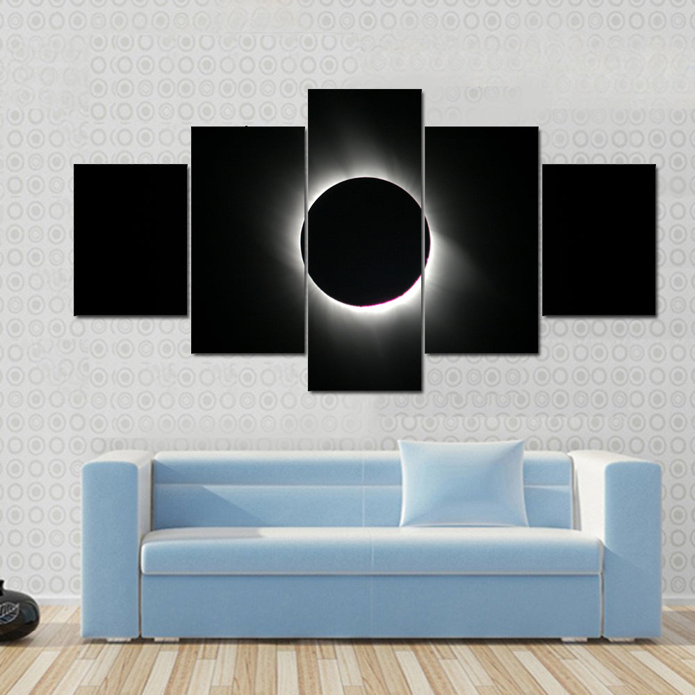 Total Solar Eclipse In Cappadocia Turkey Canvas Wall Art