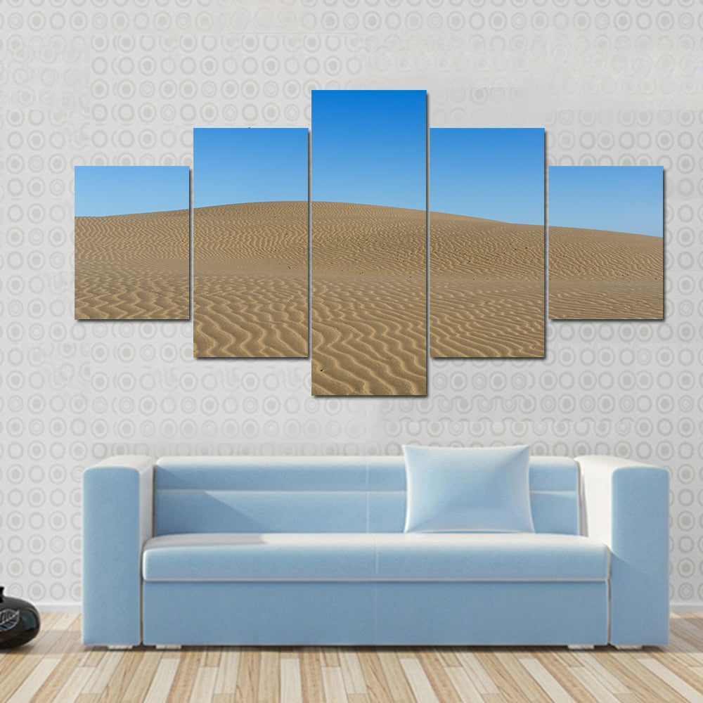 Sand Ripples on Desert Dunes Canvas Wall Art