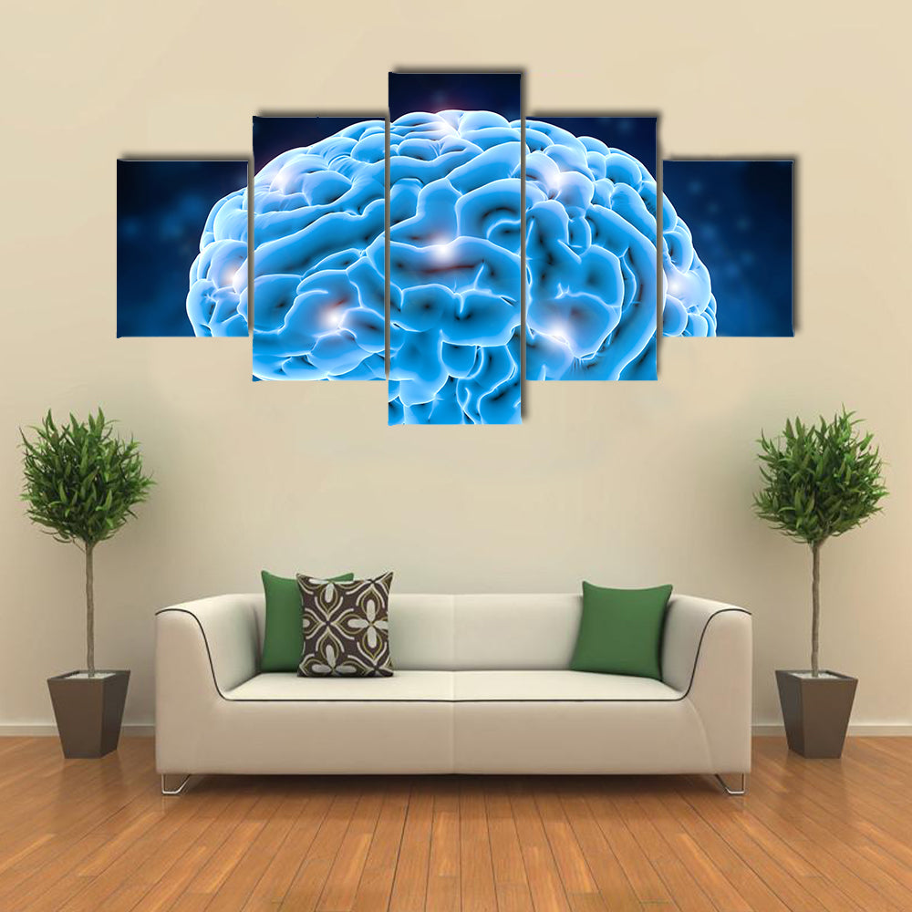 Brain Power Concept Canvas Wall Art