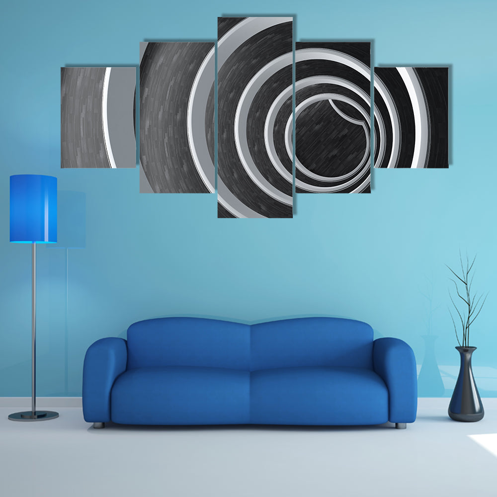 Infinite Spiral Tunnel Canvas Wall Art