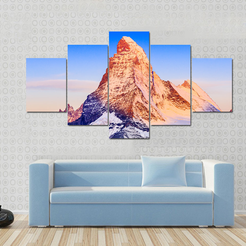 Matterhorn At Sunrise Canvas Wall Art