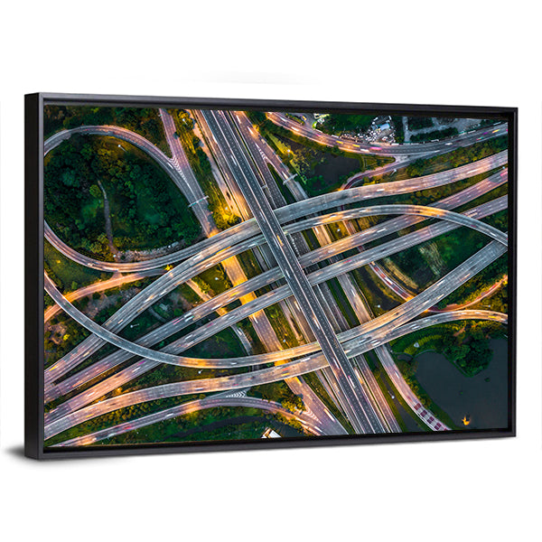 Bangkok Expressway Canvas Wall Art