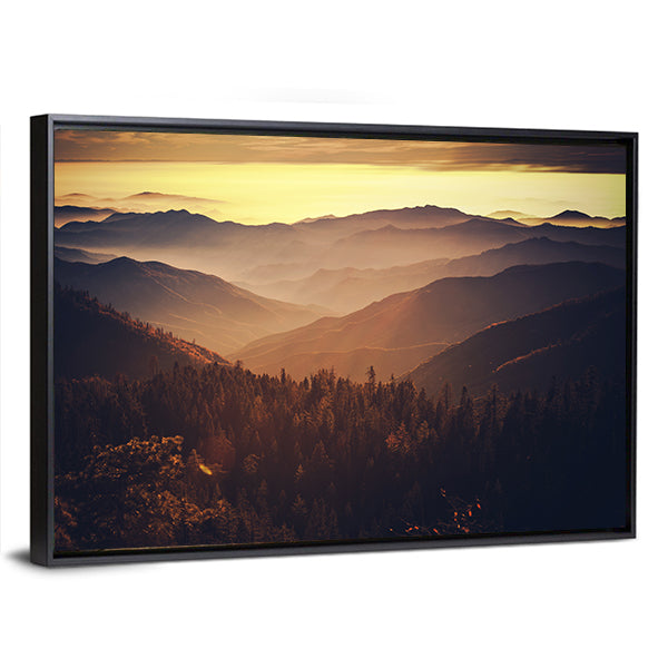 Sierra Nevada Mountains In California Canvas Wall Art