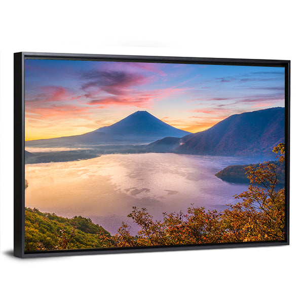 Mount Fuji and Motosu Lake Canvas Wall Art