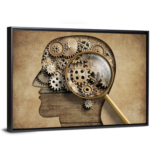 3D Psychology Concept Canvas Wall Art