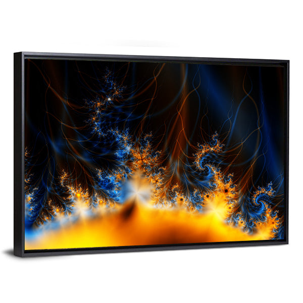 Solar Storm In Outer Space Canvas Wall Art