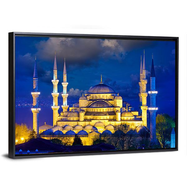 Blue Mosque In Istanbul Canvas Wall Art