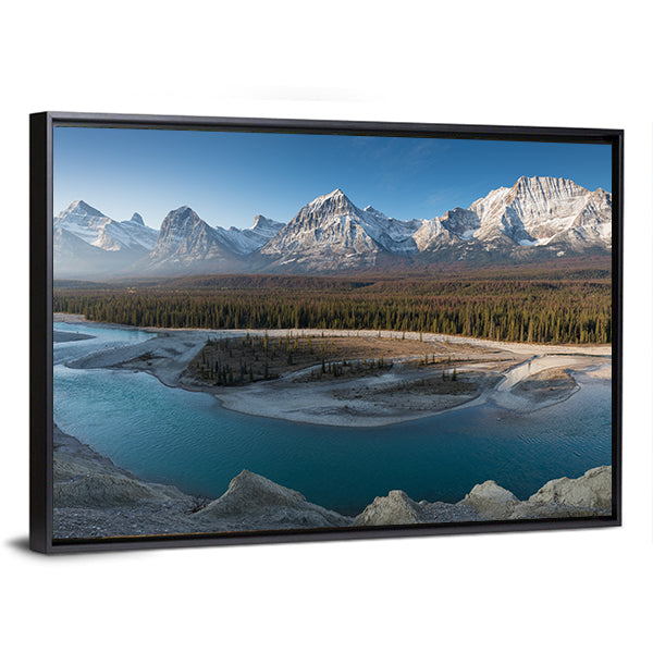 Jasper National Park Turquoise Lake Vista Canvas Wall Art