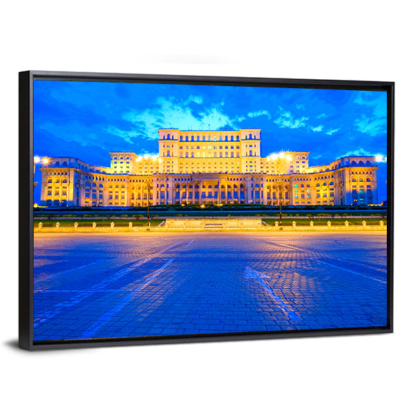 Palace of the Parliament, Bucharest Canvas Wall Art