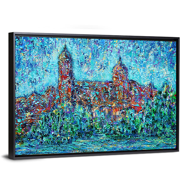 Salamanca Abstract Waterfront Cityscape Canvas Wall Art