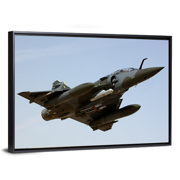 Mirage Delta Wing Fighter Jet Canvas Wall Art
