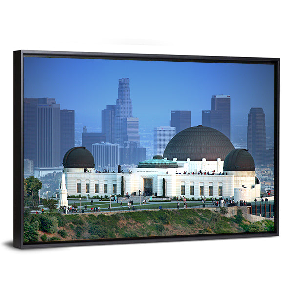 Griffith Observatory at Dusk Over Los Angeles Canvas Wall Art