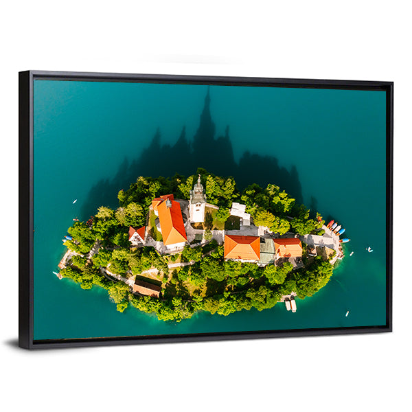Lake Bled With Assumption Of Maria Church Slovenia Canvas Wall Art