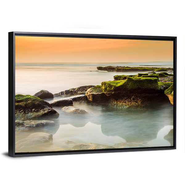 Rocky Del Mar Coastline Canvas Wall Art