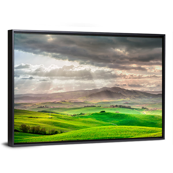 Tuscany Rolling Hills Farm Canvas Wall Art