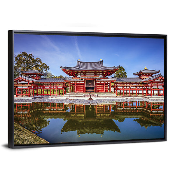Byodo-in Temple Phoenix Hall Reflection Canvas Wall Art