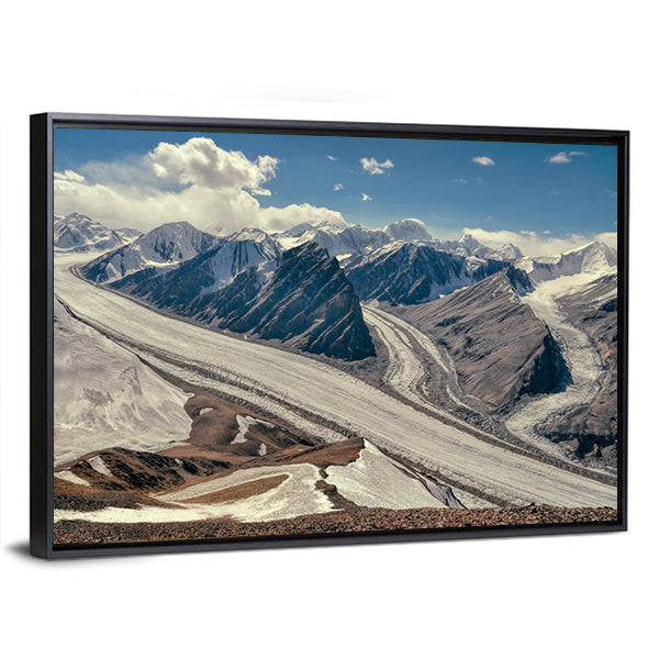Fedchenko Glacier In Tajikistan Canvas Wall Art