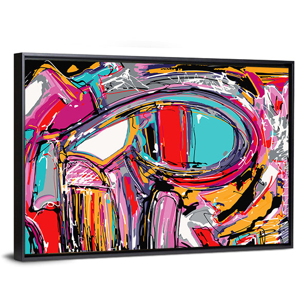 Hand Brush Texture Abstract Painting Canvas Wall Art
