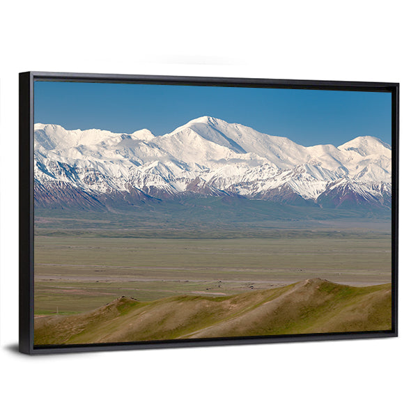 Pamir Mountain And Pik Lenin, Kyrgyzstan Canvas Wall Art