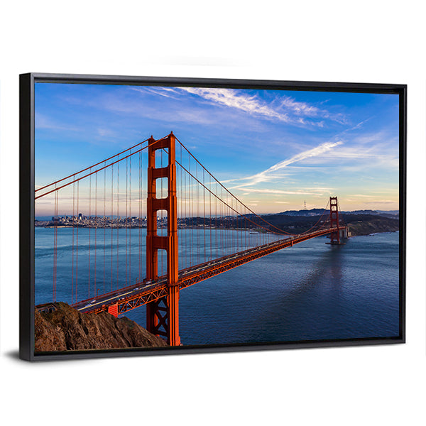 Golden Gate Bridge at Golden Hour San Francisco Canvas Wall Art