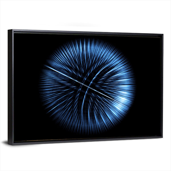 High-tech Glowing Globe Canvas Wall Art