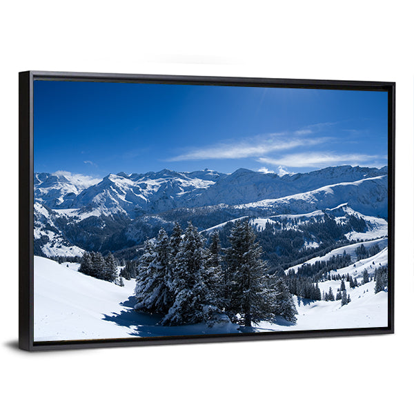 Bernese Alps Near Lenk In Switzerland Canvas Wall Art