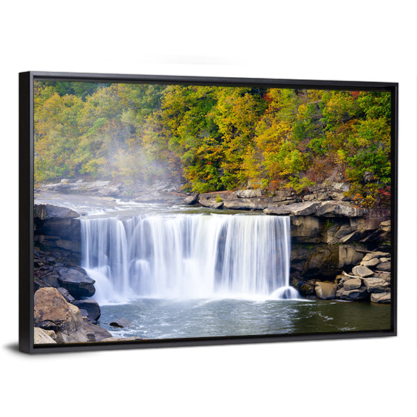 Cumberland Falls In Kentucky Canvas Wall Art