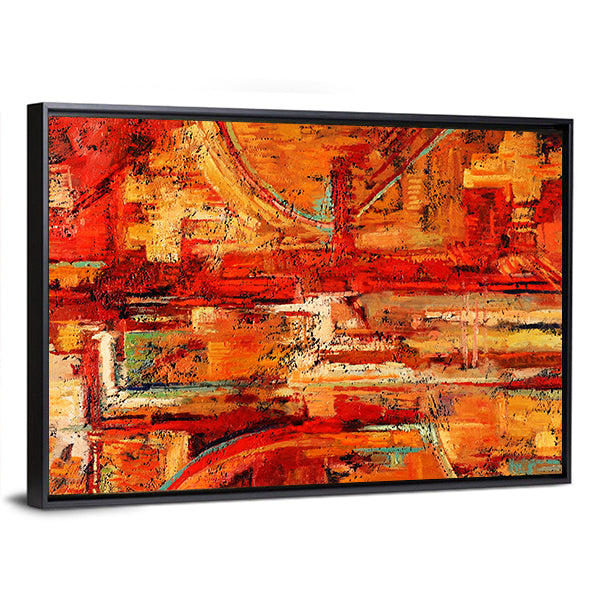 Oil Painting Brushstrokes Canvas Wall Art
