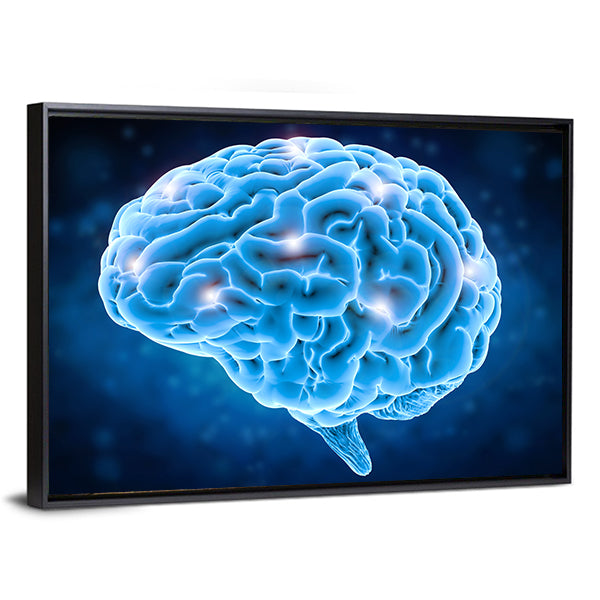 Brain Power Concept Canvas Wall Art
