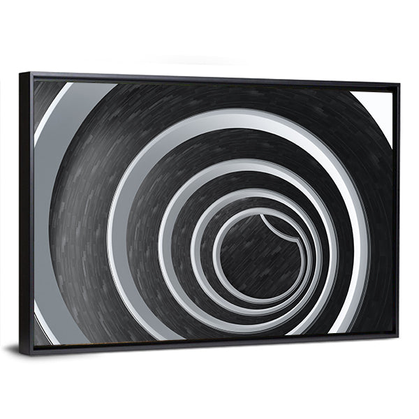 Infinite Spiral Tunnel Canvas Wall Art