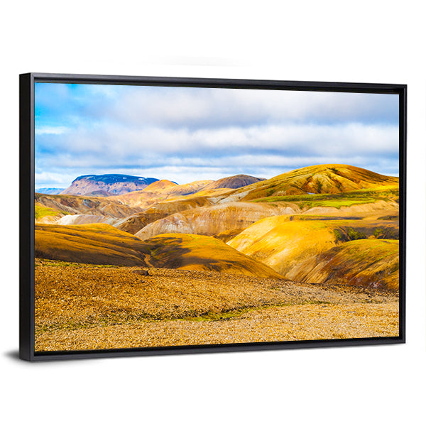 Mountains Of The Fjallabak Nature Reserve In Iceland Canvas Wall Art