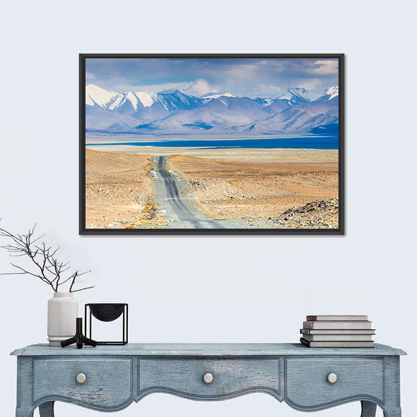 Karakul Lake In Pamir In Tajikistan Canvas Wall Art