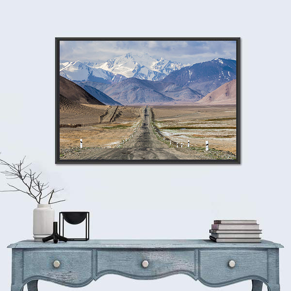Pamir Highway In Tajikistan Canvas Wall Art