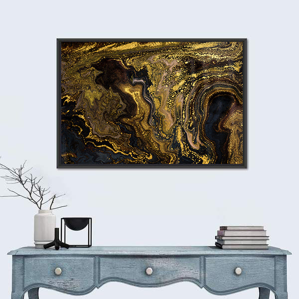 Marble Ripple Pattern Canvas Wall Art