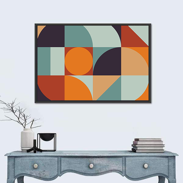 Scandinavian Geometric Abstract Canvas Wall Art
