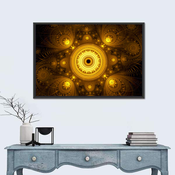Fractal Mandala Canvas Wall Art